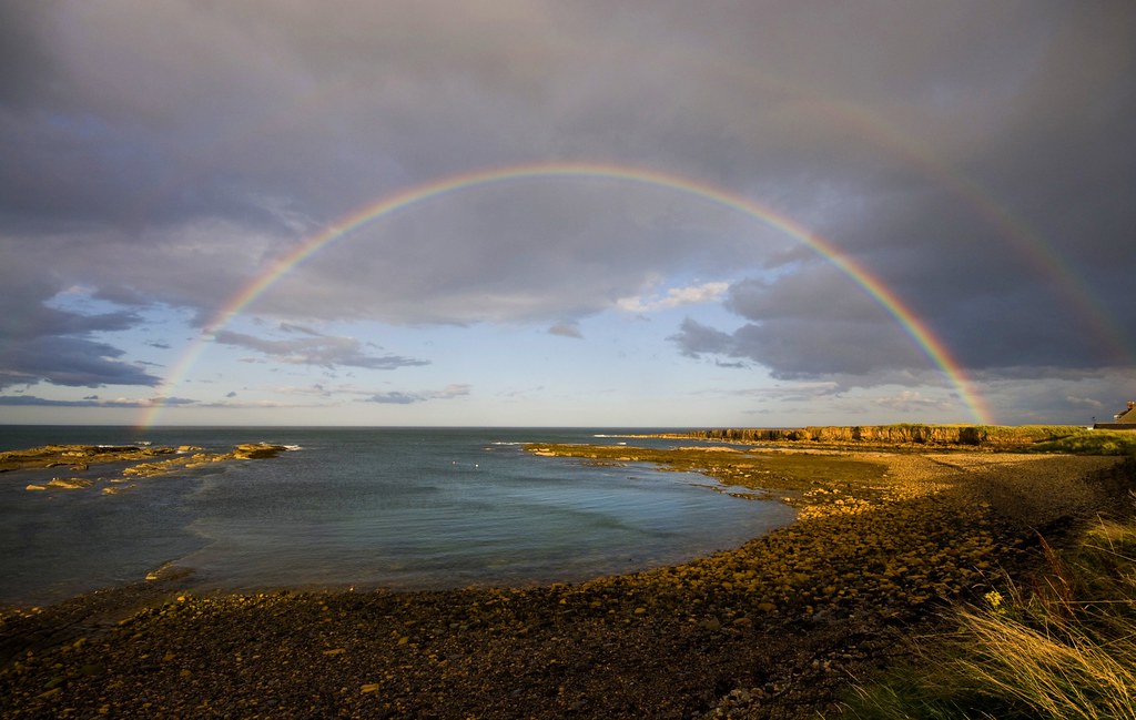 Rainbow,  Beadnell Northumberland. by Nurmanman