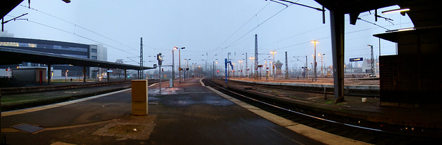 Bahnsteig Halle/Saale
