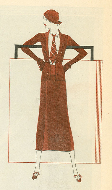 1933 woman in suit illustration | genibee | Flickr