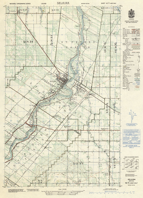 Selkirk National Topographic Series Sheet 62 West Half (1953)
