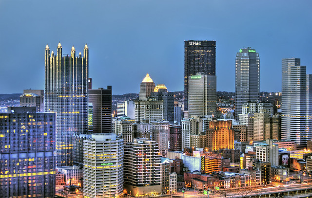 Pittsburgh in the evening HDR