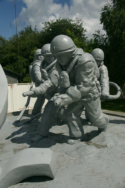 Firemen's monument @ Chernobyl Town
