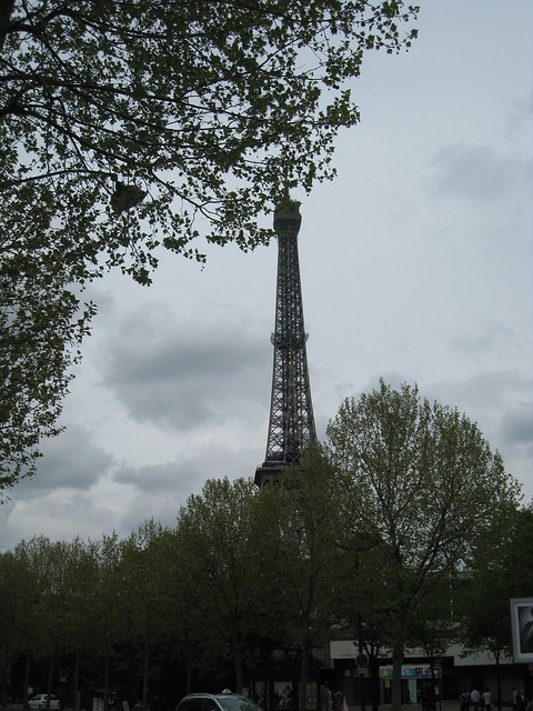 First view of the Eiffel Tower