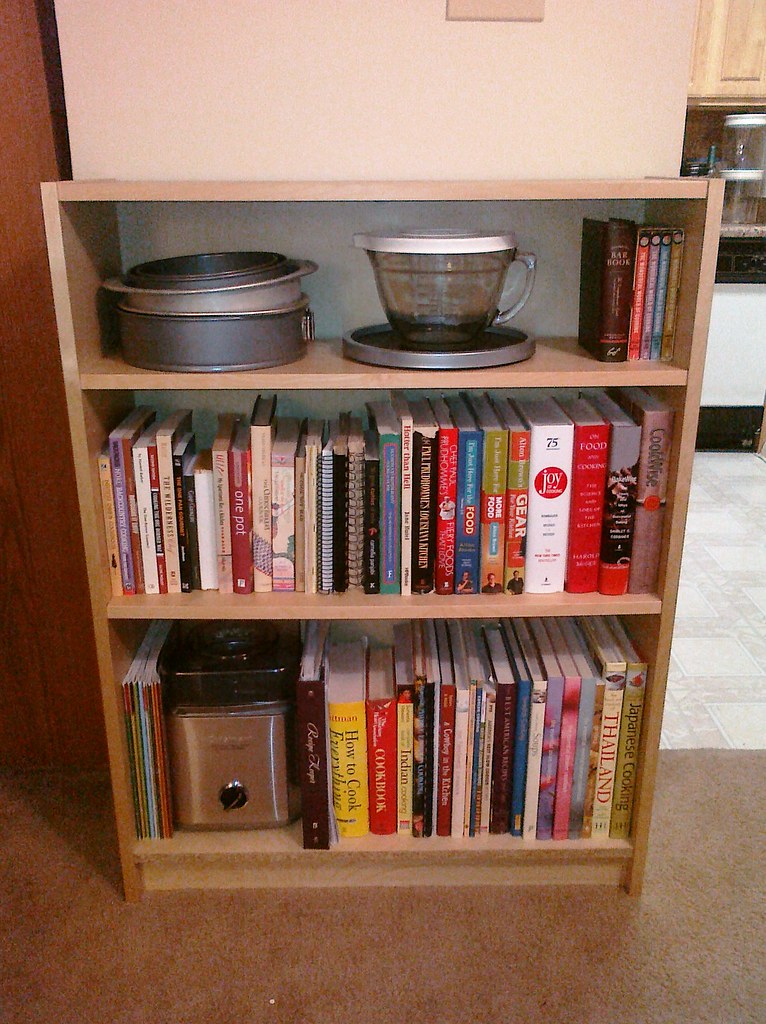 New Cookbook Bookshelf The Cookbooks Now Have Their Own Bo Flickr