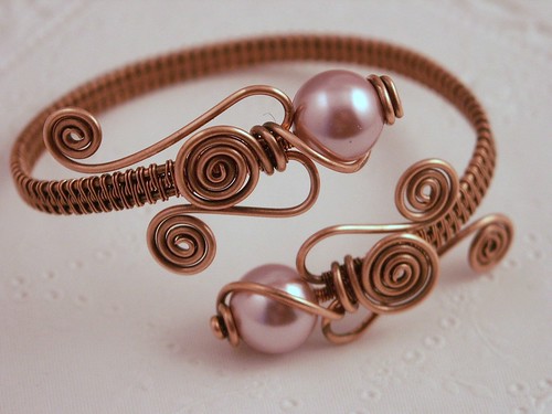 Copper Pearl Wrap Bracelet | Mary Tucker | Flickr