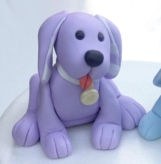 Purple pup detail