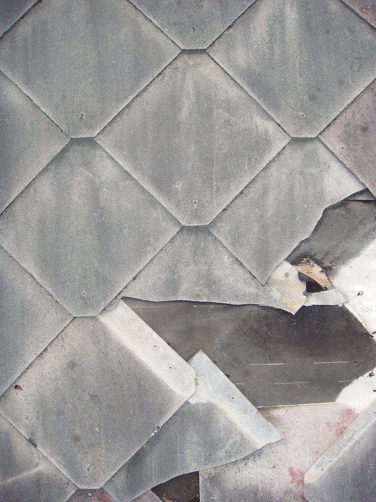Damaged AsbestosCement Roof Shingles Damaged asbestos roo… Flickr
