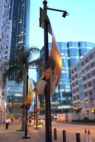 flags on Tak On St | by R J Prescott