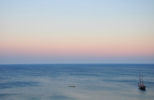 At The Going Down of the Sun by manicuredcorpse, A sunset I caught from the balcony of the hotel room I was in in the Mitsis Alila hotel in Rhodes, G
