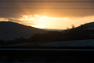 English landscape with beautiful sunrise