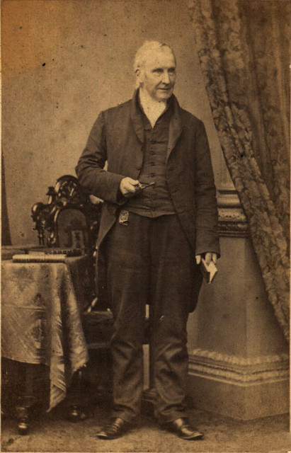 1860 Carte  visite retrato del General William Miller, un año antes de morir