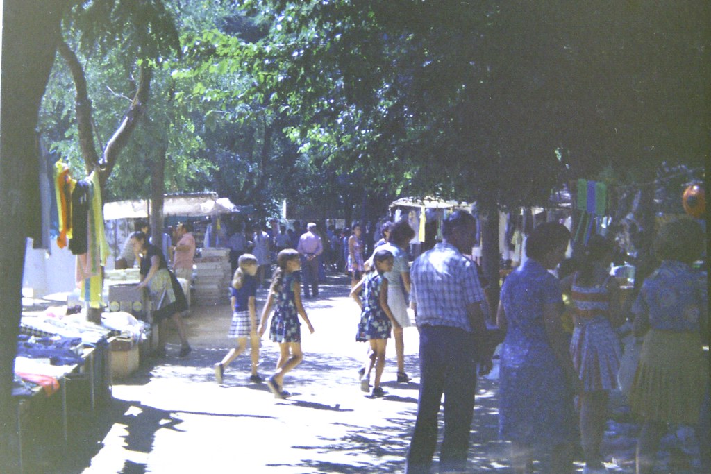 El Martes en el Paseo del Carmen en los años 80. Fotografía de Luciano Ruiz de los Paños.