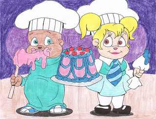 Eleanor and Theodore Baking a Cake | Theo and Ellie just fin… | Flickr