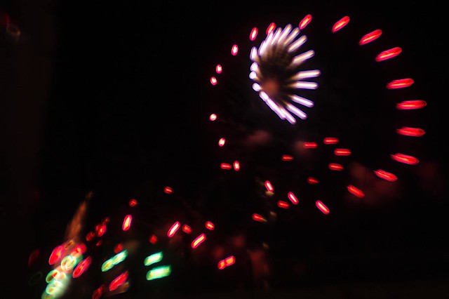 Sumida-river Fireworks (lensbaby, plastic-optic)