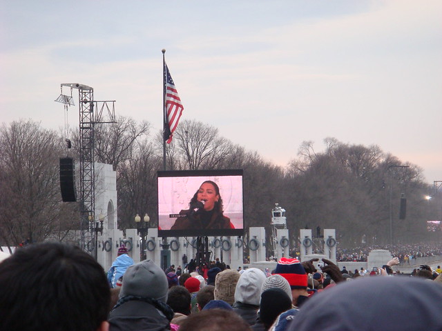 Beyonce Singing at Obama Inaugural Concert - Washington DC