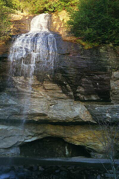 Roadside waterfall, western North Carolina