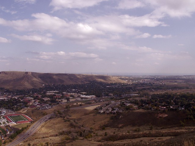view over Golden Colorado