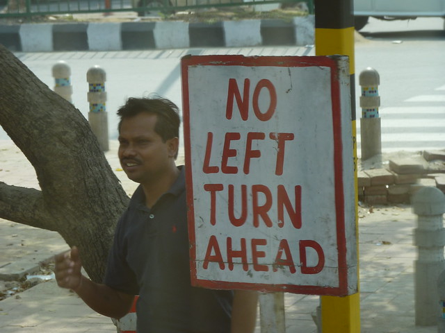 No left turn ahead