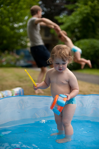 Pooltime fun with Sophia and Dugan | by Rob Gruhl