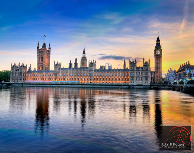 British House of Commons across the Thames