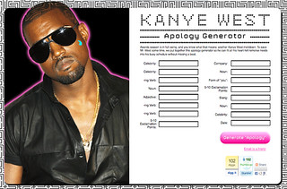 Kanye West Apology Generator
