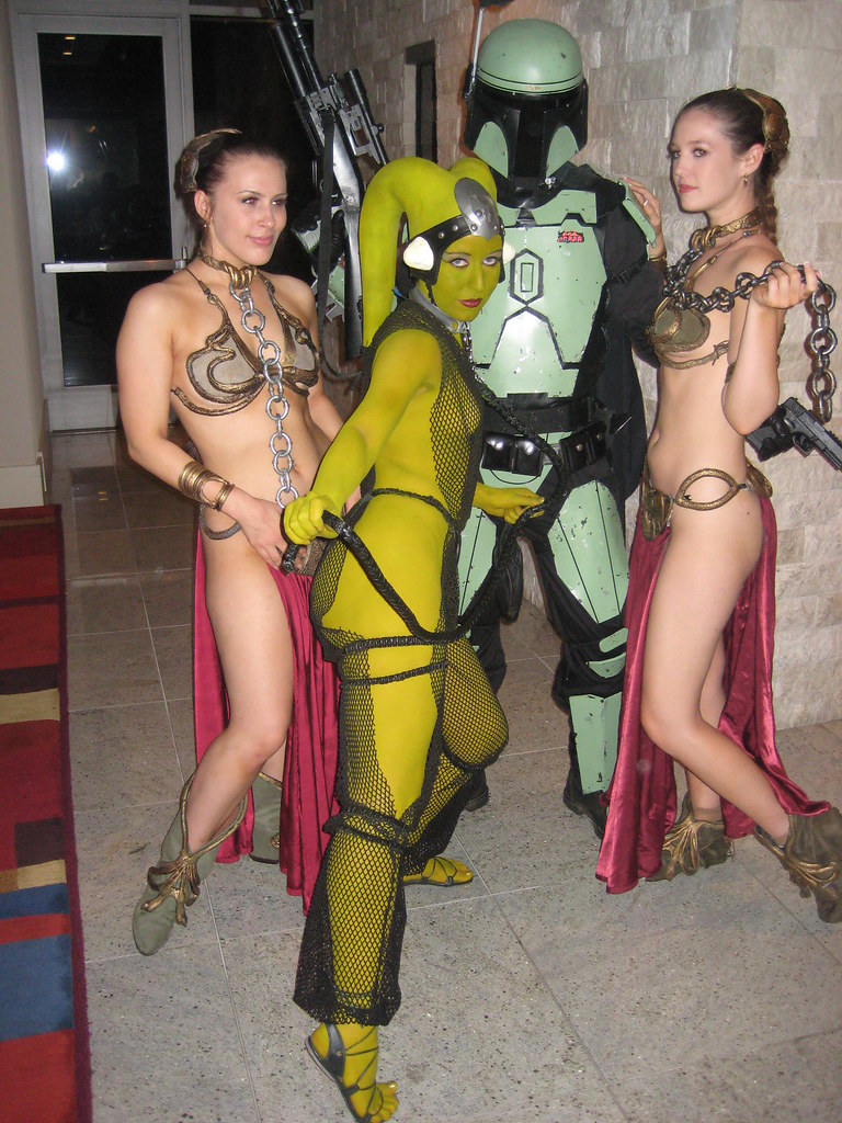 star, costume, dragon, cosplay, boba, wars, 2009, con, dragoncon, leia, ool...