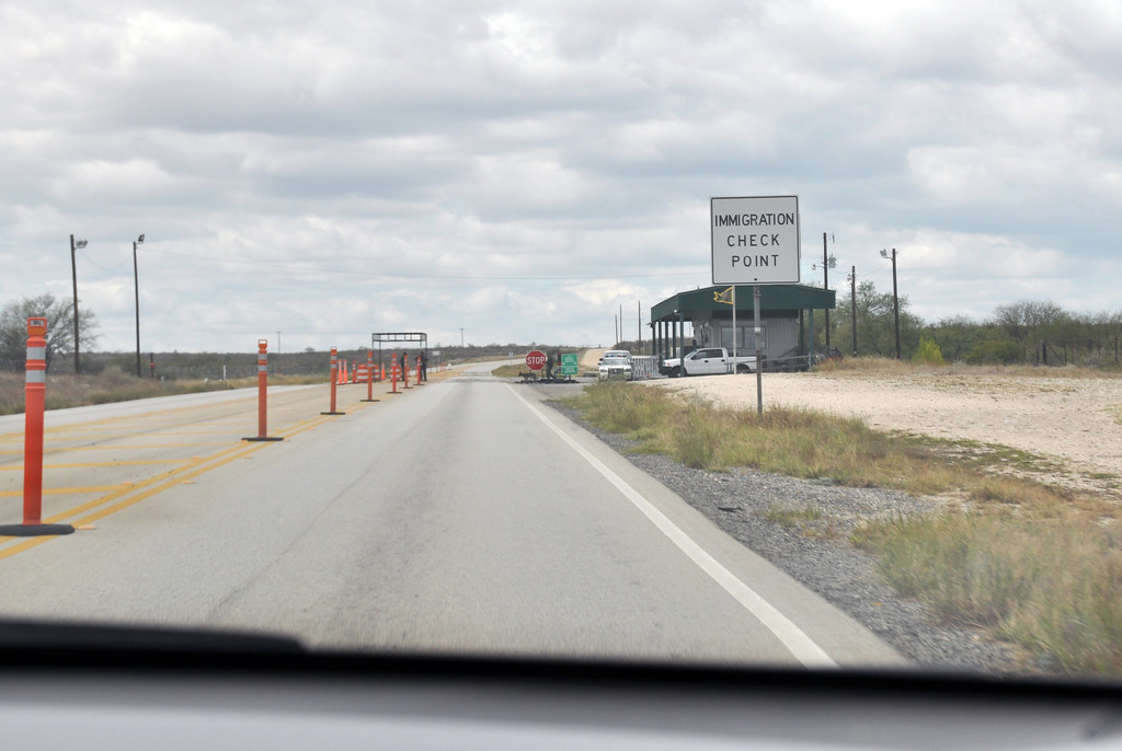 Picture of an immigration checkpoint
