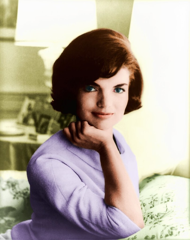 Jackie Kennedy | Colorized an old black and white photo of J… | Flickr