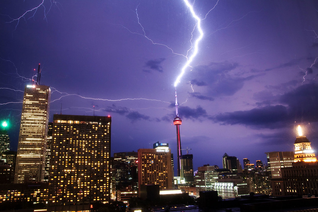 CN Tower hit by lightning