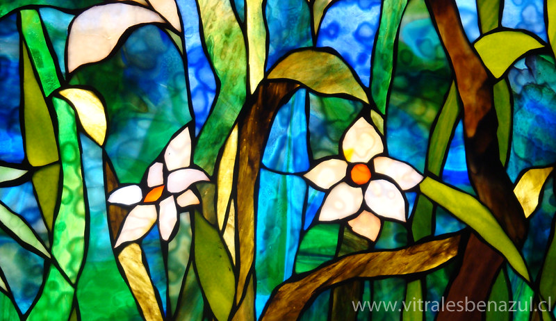 Vitral flores - Stained glass | Pablo Ben - azul | Flickr