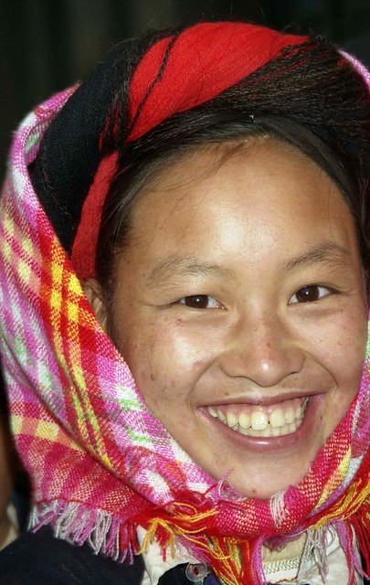 Pretty smiling girl; SaPa, Vietnam