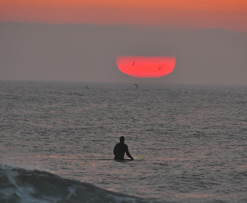 cold male sunrise outdoors dawn waiting surf surfer nj wave atlantic surfboard lonely wetsuit active lozinski manasquantom
