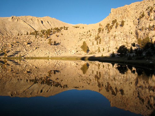 Cirque Lake by sriehemann,  lake mountains nature sunrise reflections backpacking sierranevada