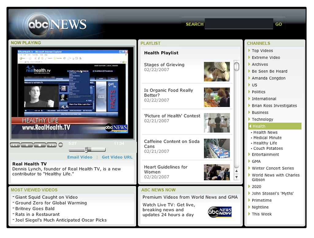 Realhealth Tv On Abc News The Site Was Featured On Abc New Flickr