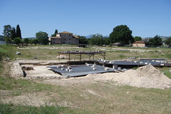 Suasa, foro romano, scavo in corso