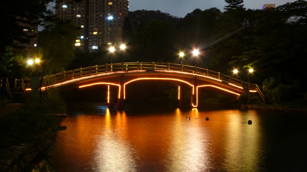 Zhuhai - Bridge in a park by cnmark