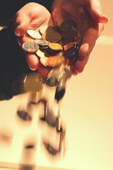 Pouring Coins.