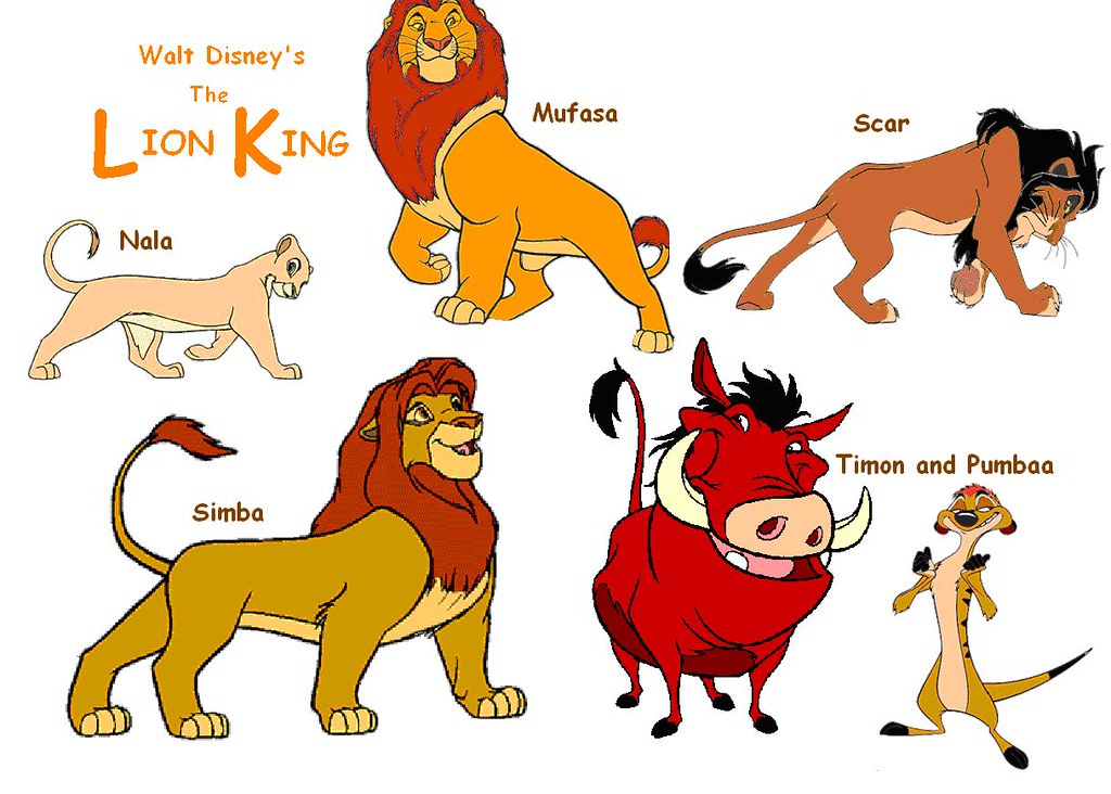 Lion King Drawing 4- Main Characters | A drawing I did of Di… | Flickr