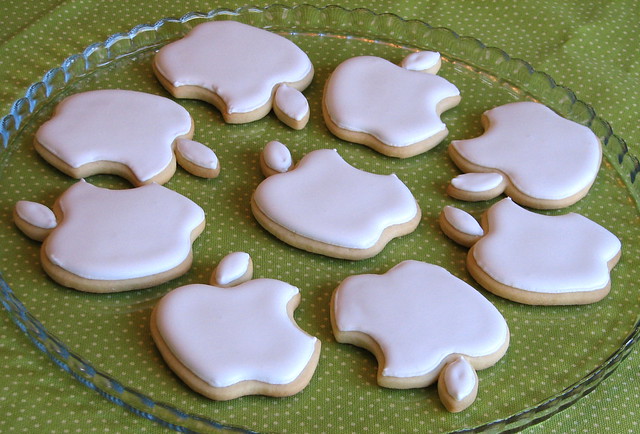 Apple Logo Cookies
