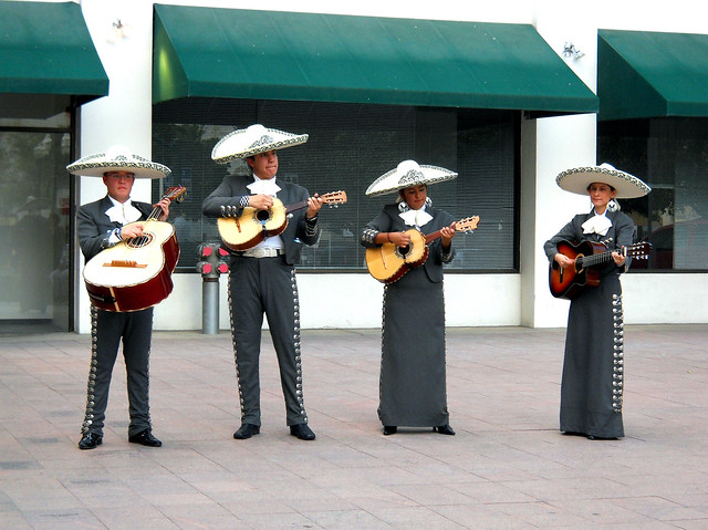 Mariachi Singing in the walkside