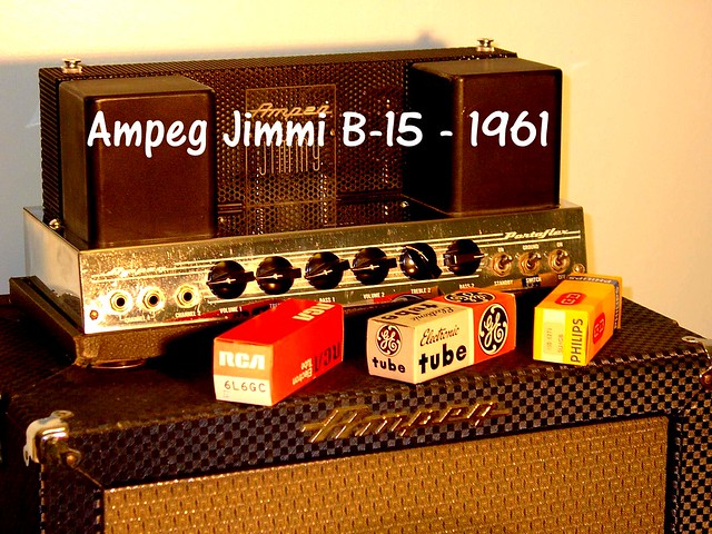 Ampeg Jimmi B-15 från March.1961 med nya rör