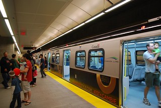 canada line train parked at oakridge station | by LS Lam