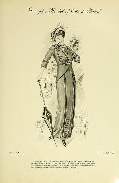 Fashion of 1913 - Georgette Model of Cote de Cheval