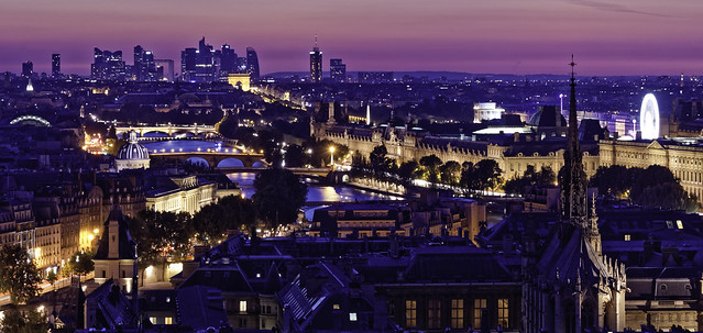 sunset over the city of light - Paris