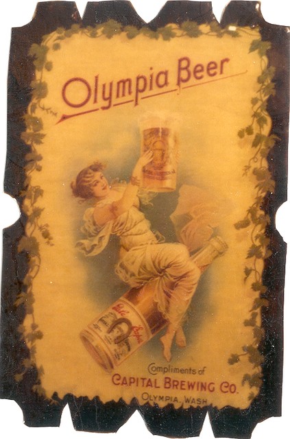 Beer sign olympia Vintage 60s