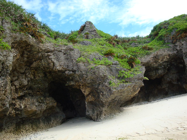Coral Beach Caves, Sesoko Island, Okinawa, Japan