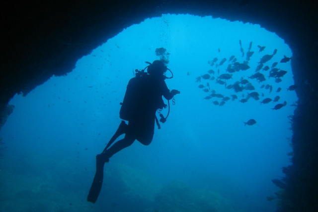 K @ cave dive - Medes Islands