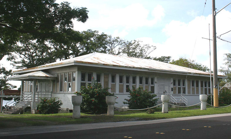 This school building was built in the 1920s by the naval government. Plans are underway to restore the historical structure so it can be used again as a youth social center.

Lacee Martinez/Guam Humanities Council