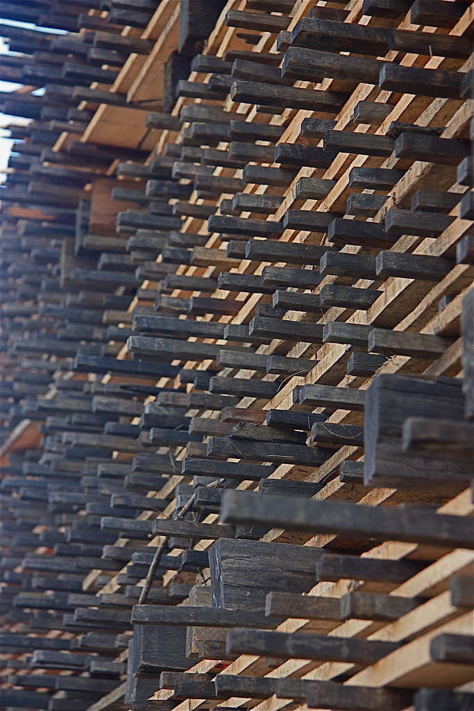 Racking Stick stickers | kiln drying racking sticks | Tony Pepper | Flickr