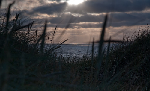 sunset sea sun clouds denmark evening fishing northsea danmark trawler jutland jylland trawling hanstholm vesterhavet